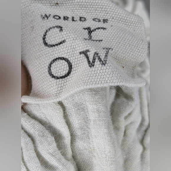 WORLD OF CROW COTTON PLEATED SKIRT - OFF WHITE - Picture 3 of 5